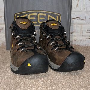 Keen Detroit XT Mid ST WP Steel Toe Work Boots Brown/Black sz 12